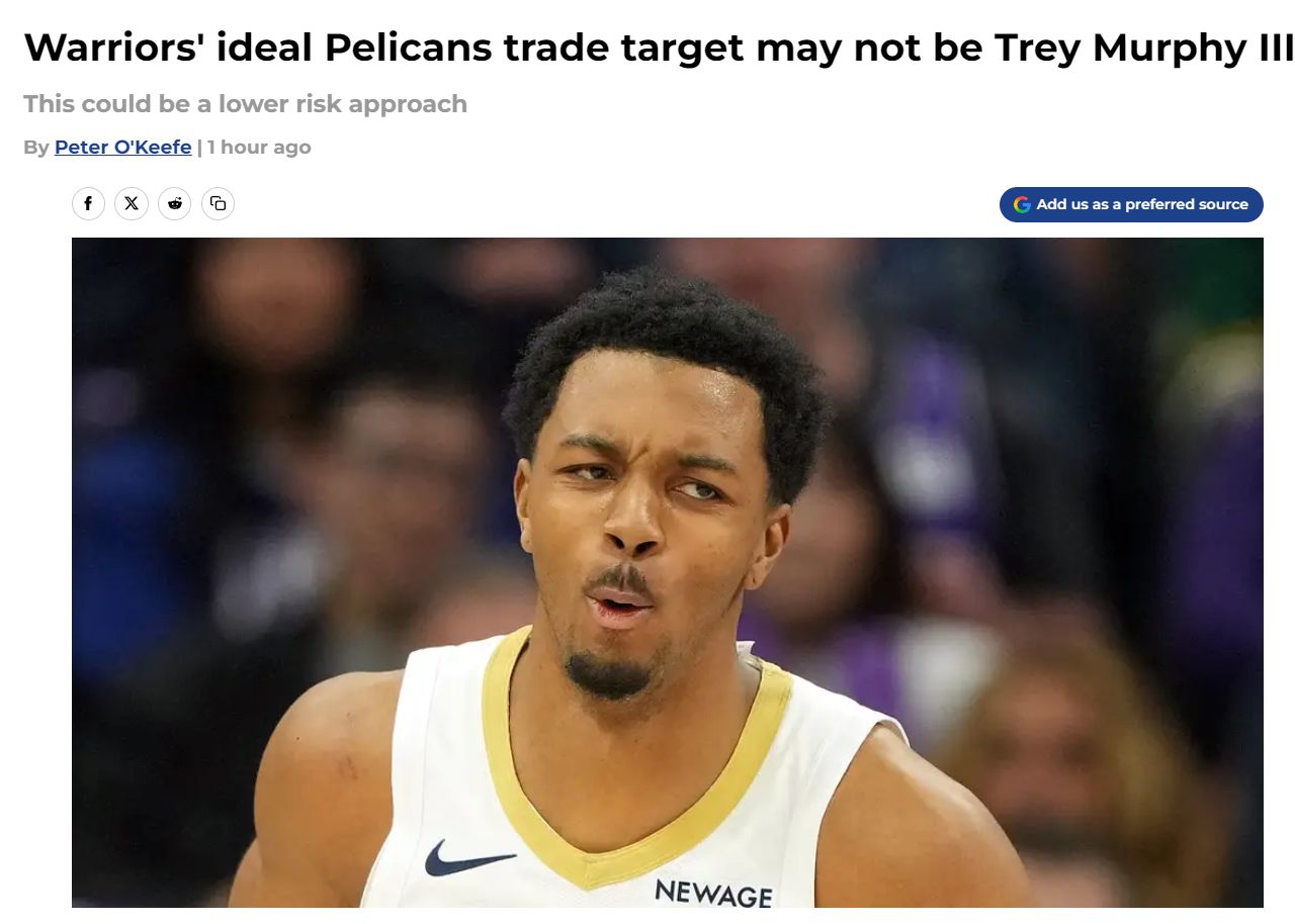 Góc Nhìn YO88: Truyền thông Mỹ phân tích: Mục tiêu của Warriors không nên là Murphy! Zion 26 tuổi có 